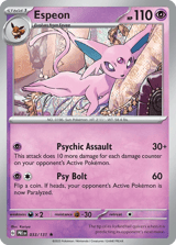 Espeon Rare Prismatic Evolutions