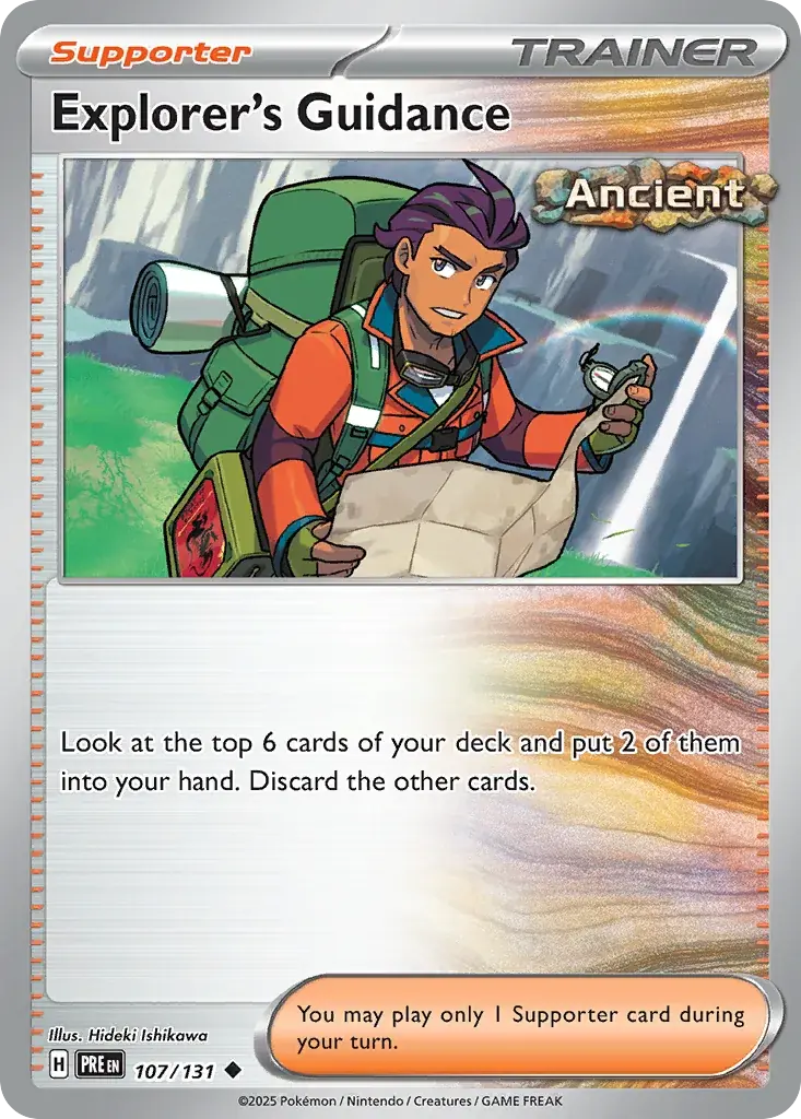 Explorer's Guidance Prismatic Evolutions Pokemon card