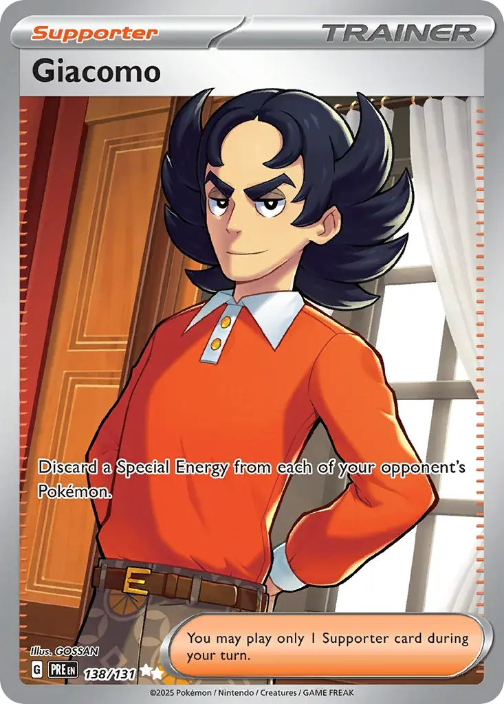 Giacomo Prismatic Evolutions Pokemon card