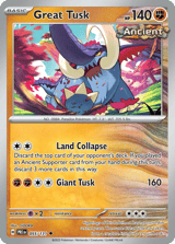 Great Tusk Uncommon Prismatic Evolutions