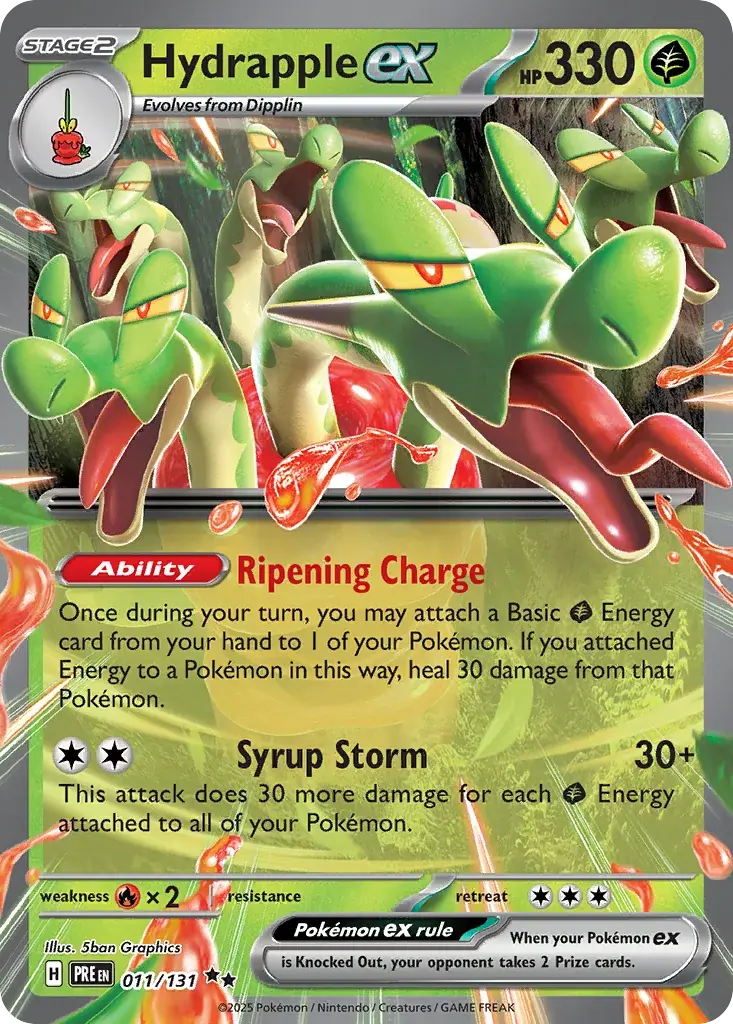 Hydrapple ex Prismatic Evolutions Pokemon card