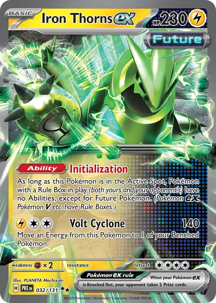 Iron Thorns ex Prismatic Evolutions Pokemon card