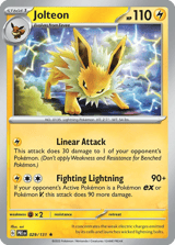 Jolteon Rare Prismatic Evolutions