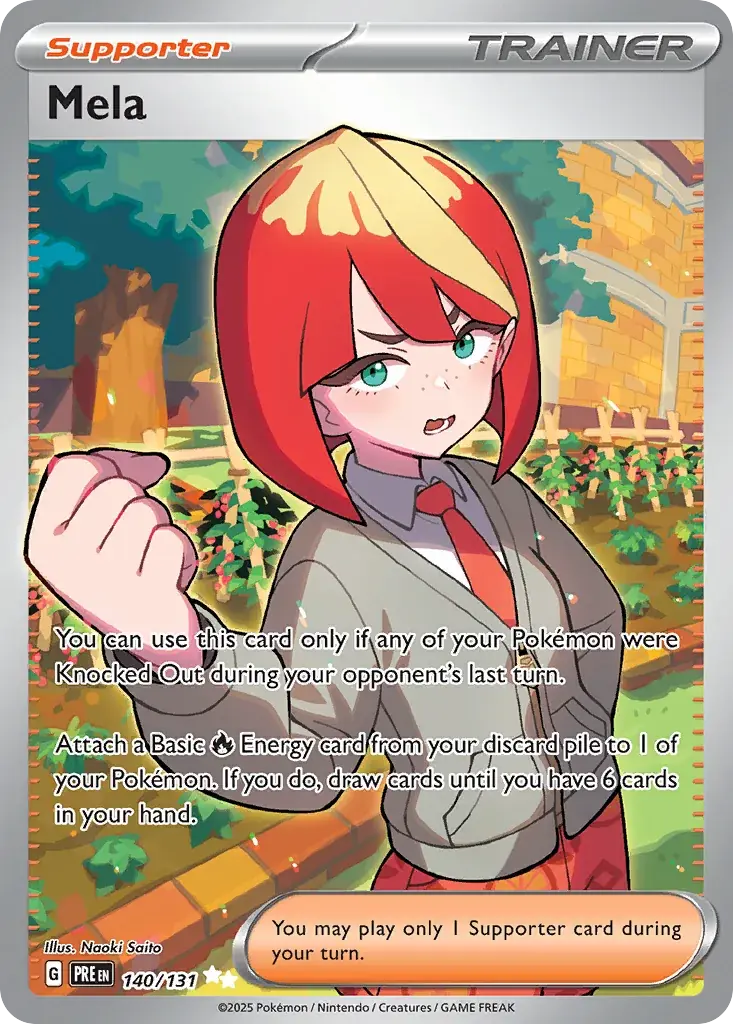 Mela Prismatic Evolutions Pokemon card