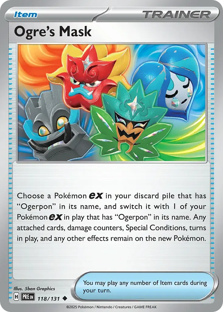 Ogre's Mask Prismatic Evolutions Pokemon card