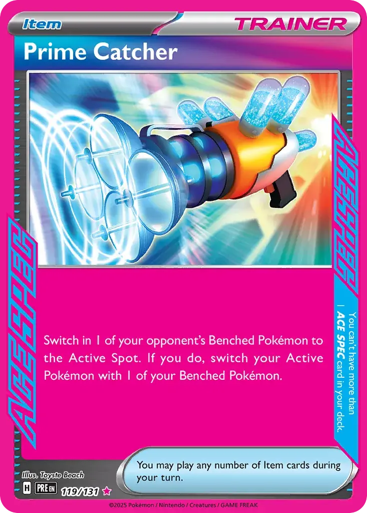 Prime Catcher Prismatic Evolutions Pokemon card