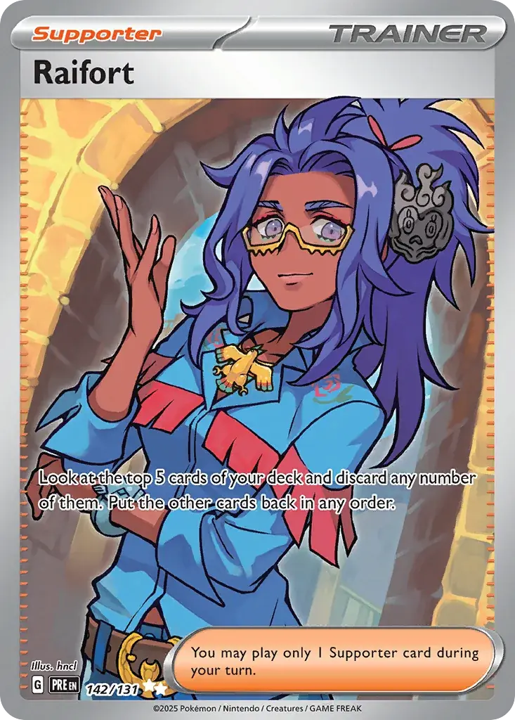 Raifort Prismatic Evolutions Pokemon card
