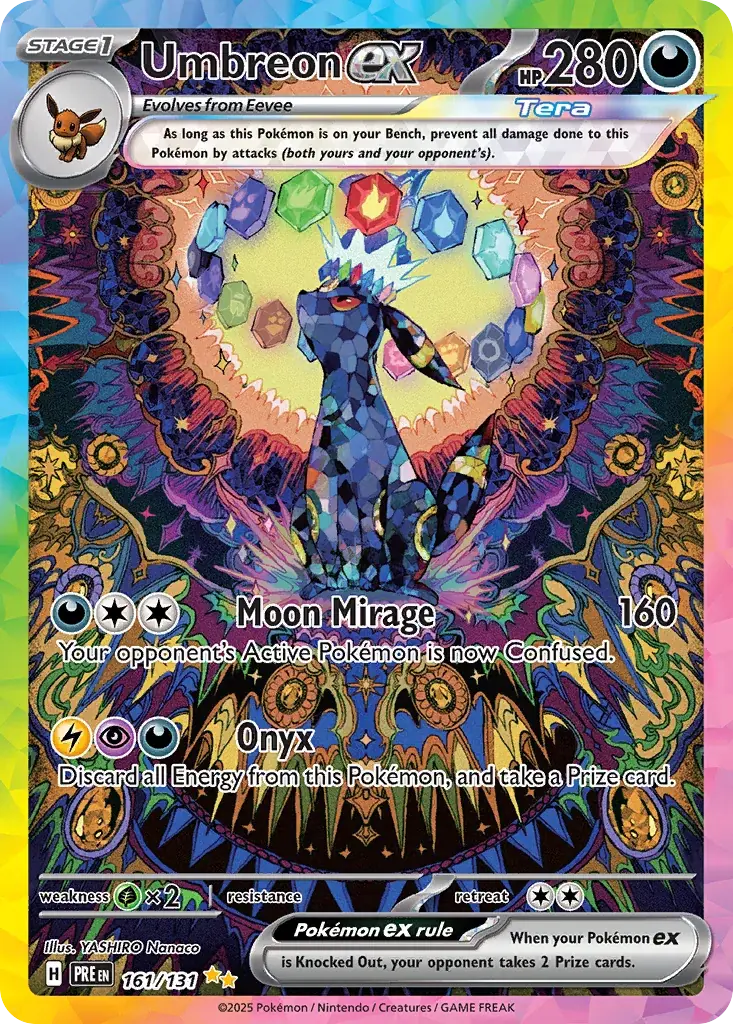 Umbreon ex Prismatic Evolutions Pokemon card