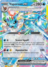 Vaporeon ex Double Rare Prismatic Evolutions