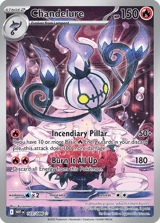 Chandelure Illustration Rare White Flare