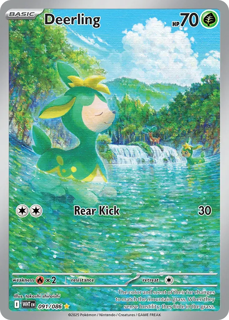 Deerling White Flare Pokemon card