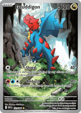Druddigon Illustration Rare White Flare