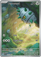 Ferroseed Illustration Rare White Flare