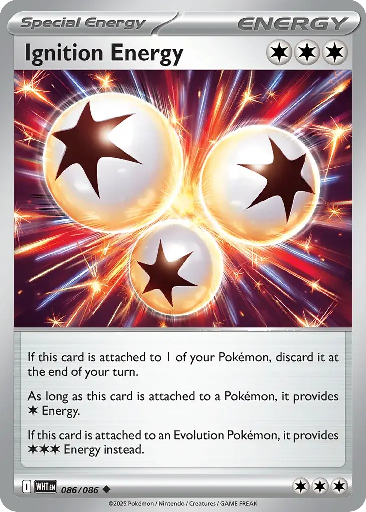 Ignition Energy White Flare Pokemon card