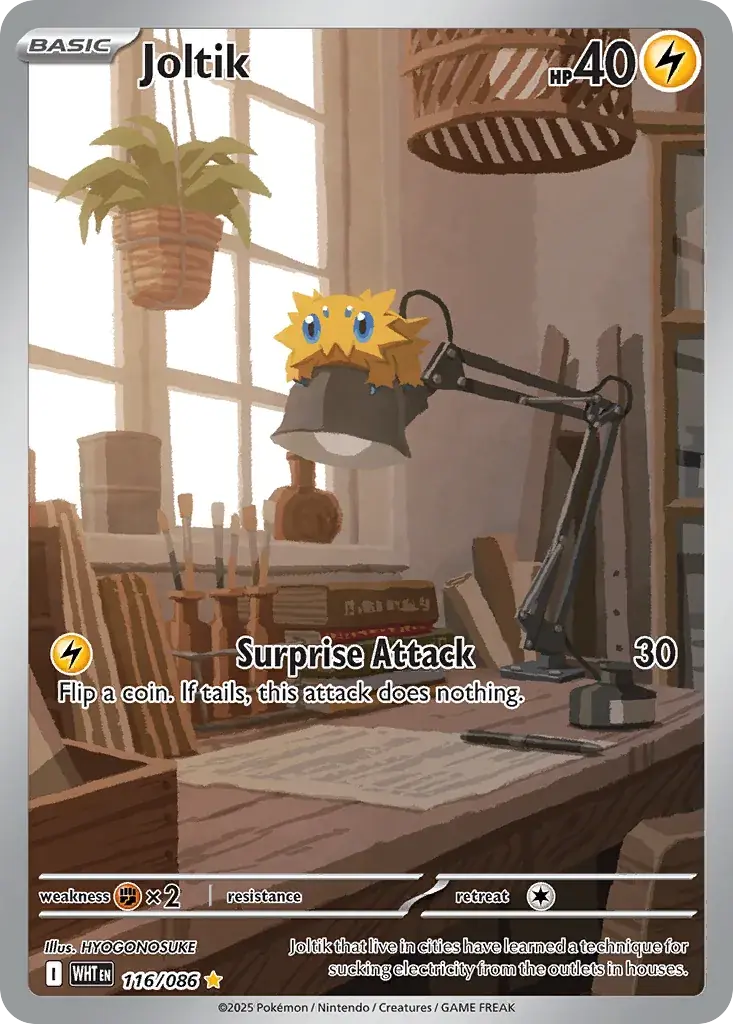 Joltik White Flare Pokemon card
