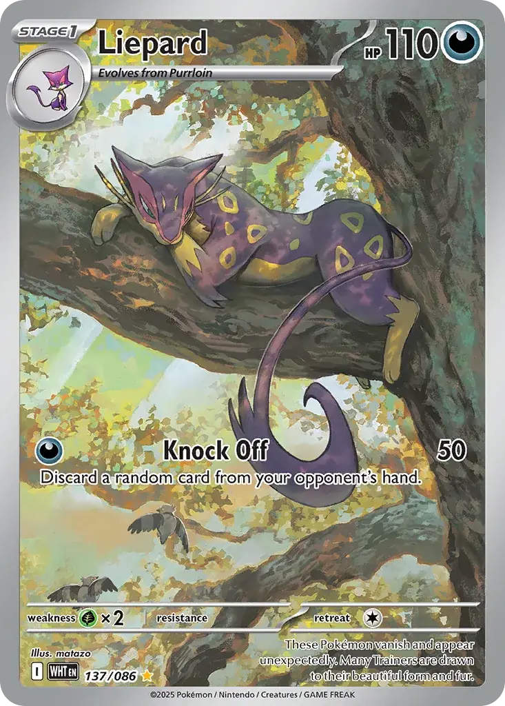 Liepard White Flare Pokemon card