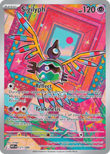 Sigilyph Illustration Rare White Flare