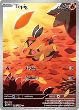 Tepig Illustration Rare White Flare