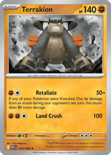 Terrakion Rare White Flare