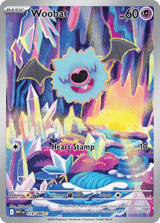 Woobat Illustration Rare White Flare
