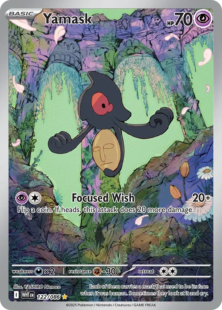 Yamask White Flare Pokemon card