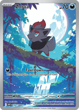 Zorua Illustration Rare White Flare