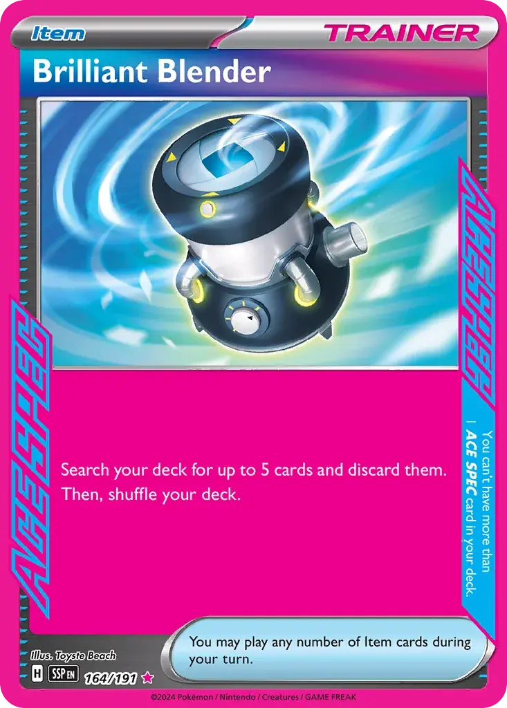 Brilliant Blender Surging Sparks Pokemon card