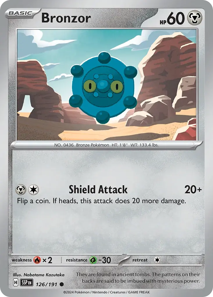 Bronzor Surging Sparks Pokemon card