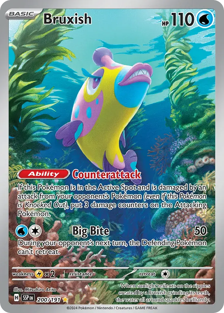 Bruxish Surging Sparks Pokemon card