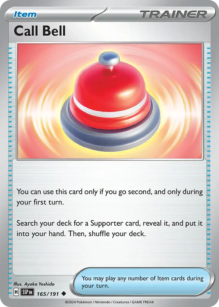 Call Bell Surging Sparks Pokemon card