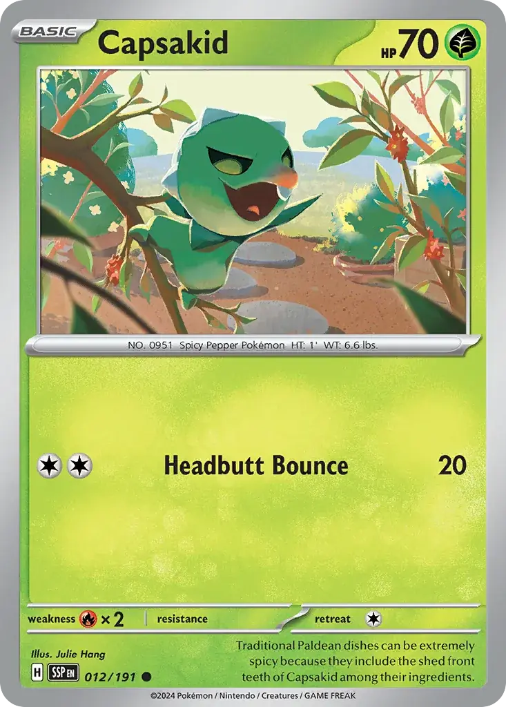 Capsakid Surging Sparks Pokemon card