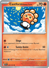 Castform Sunny Form Common Surging Sparks