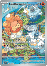 Castform Sunny Form Illustration Rare Surging Sparks