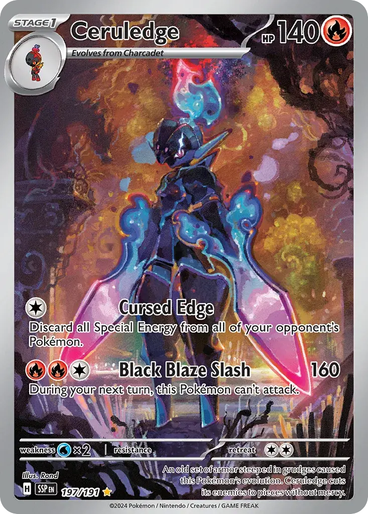Ceruledge Surging Sparks Pokemon card