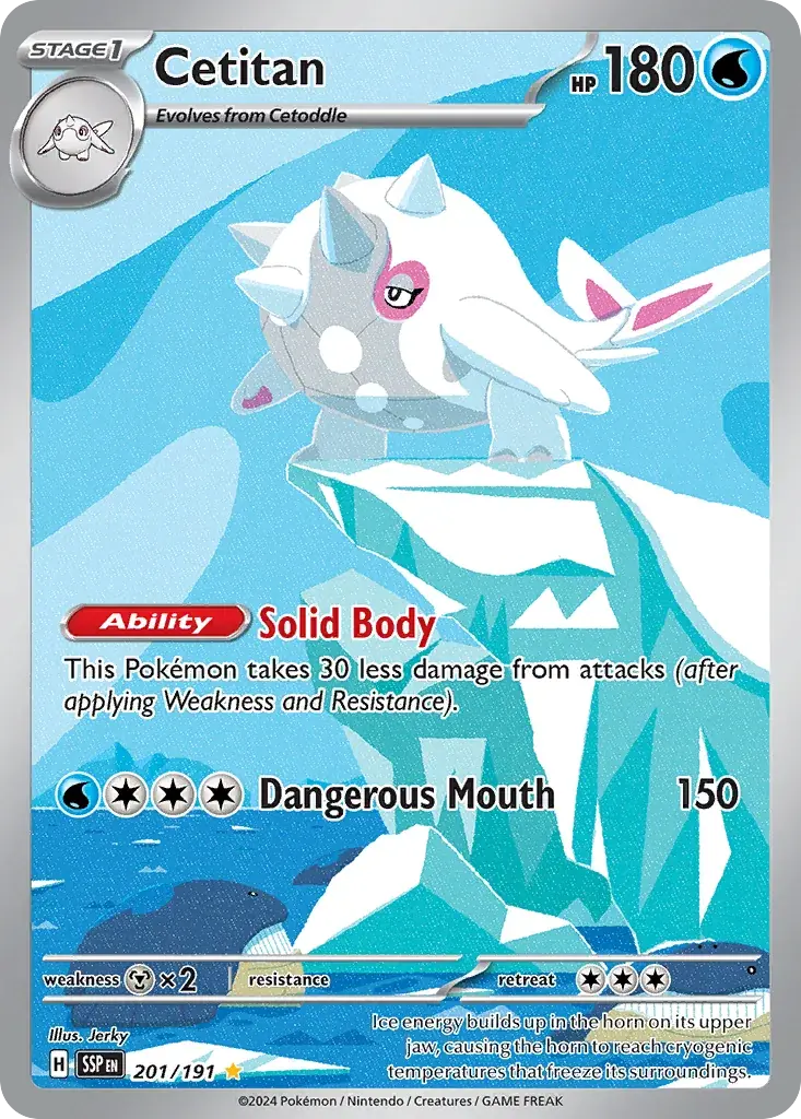 Cetitan Surging Sparks Pokemon card