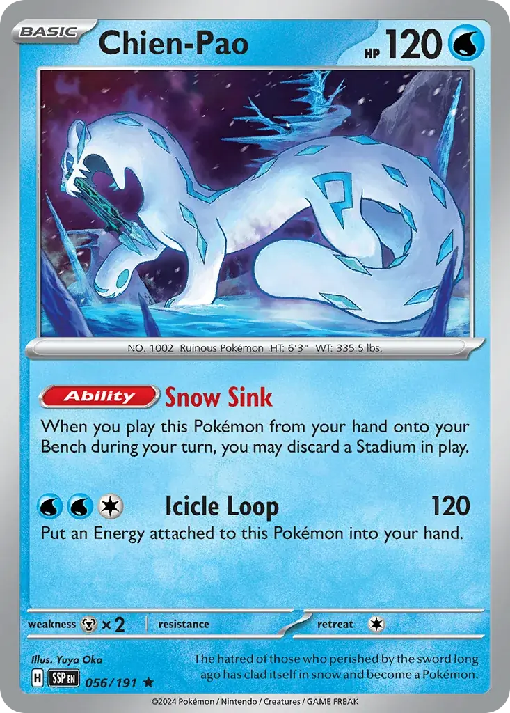 Chien-Pao Surging Sparks Pokemon card