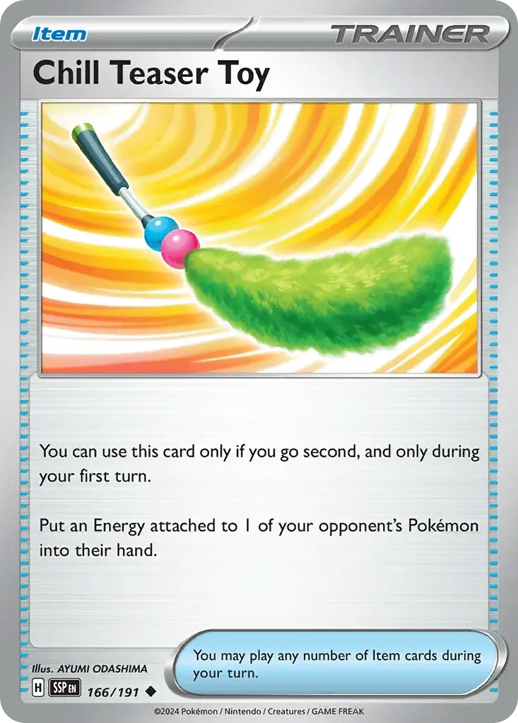 Chill Teaser Toy Surging Sparks Pokemon card