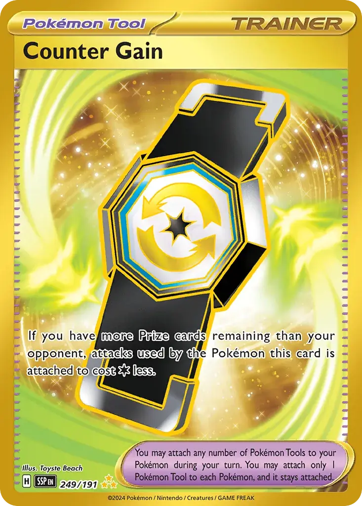 Counter Gain Surging Sparks Pokemon card