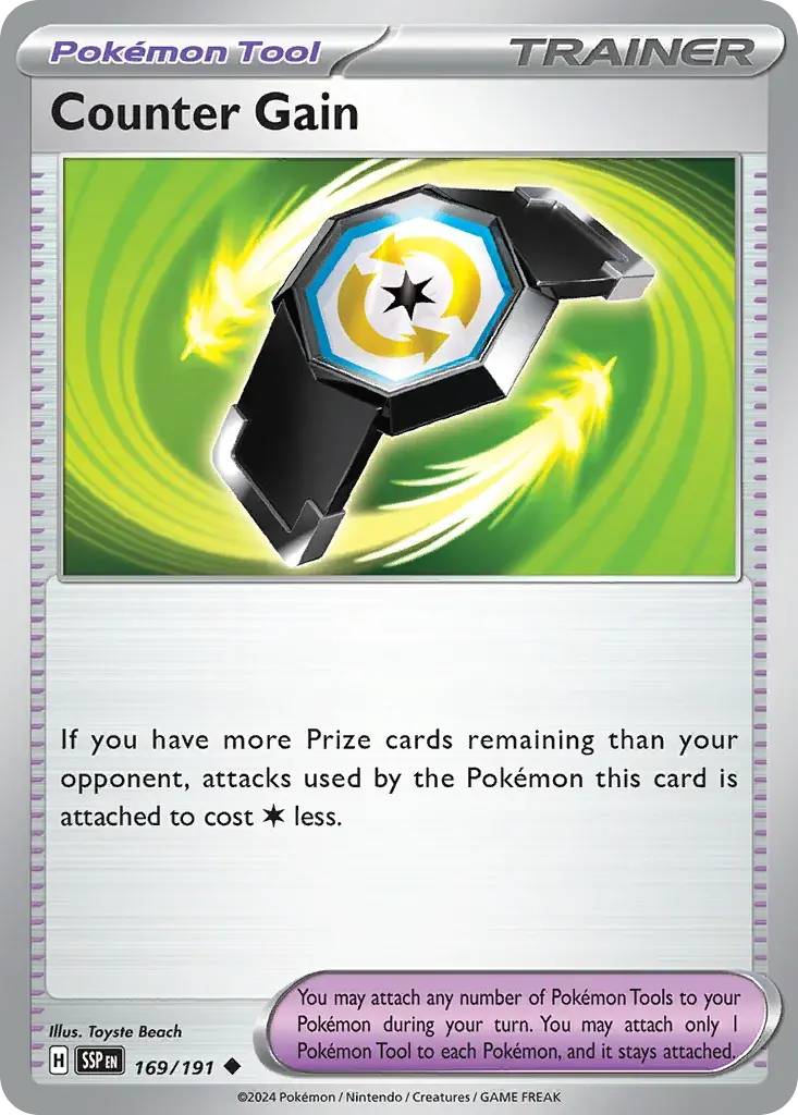 Counter Gain Surging Sparks Pokemon card