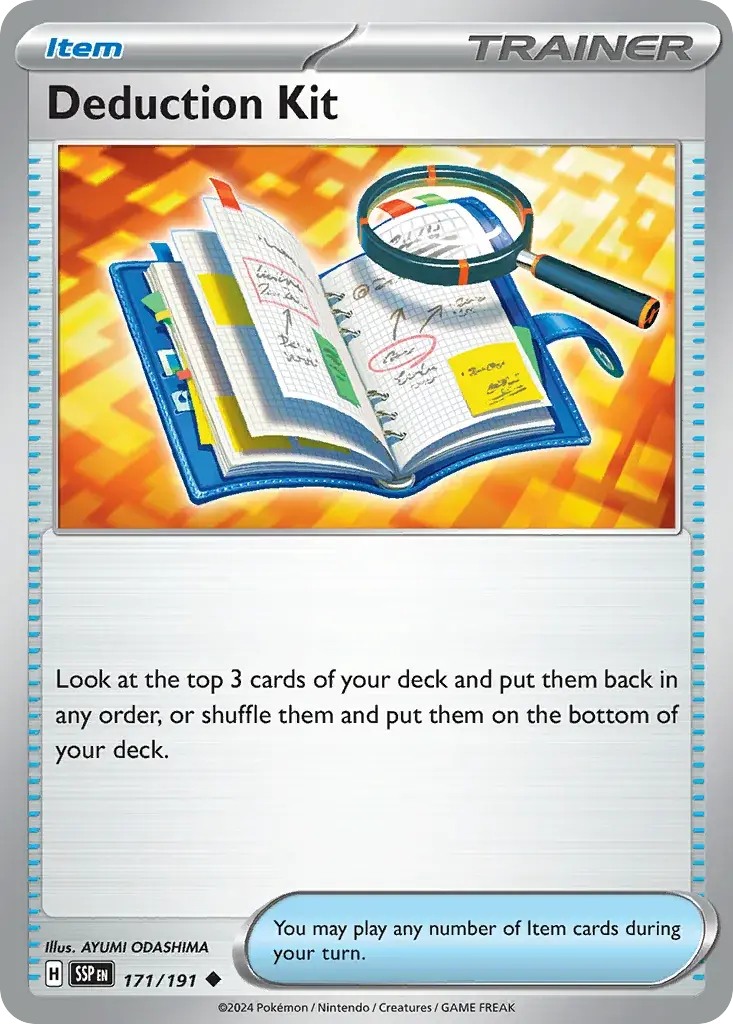 Deduction Kit Surging Sparks Pokemon card