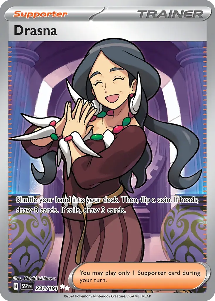 Drasna Surging Sparks Pokemon card