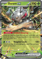 Durant ex Surging Sparks Pokemon card