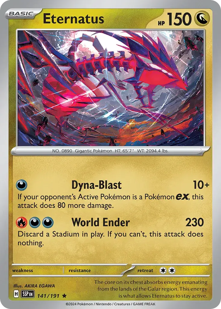Eternatus Surging Sparks Pokemon card