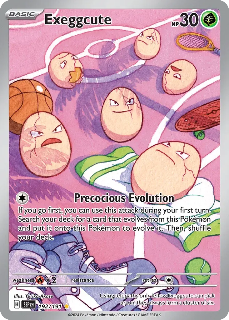 Exeggcute Surging Sparks Pokemon card