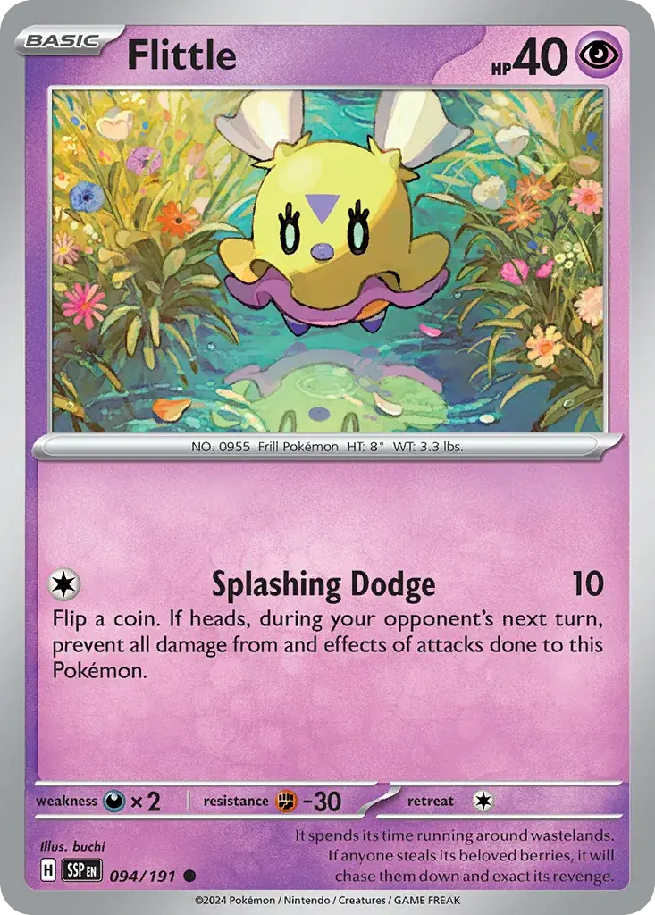 Flittle Surging Sparks Pokemon card