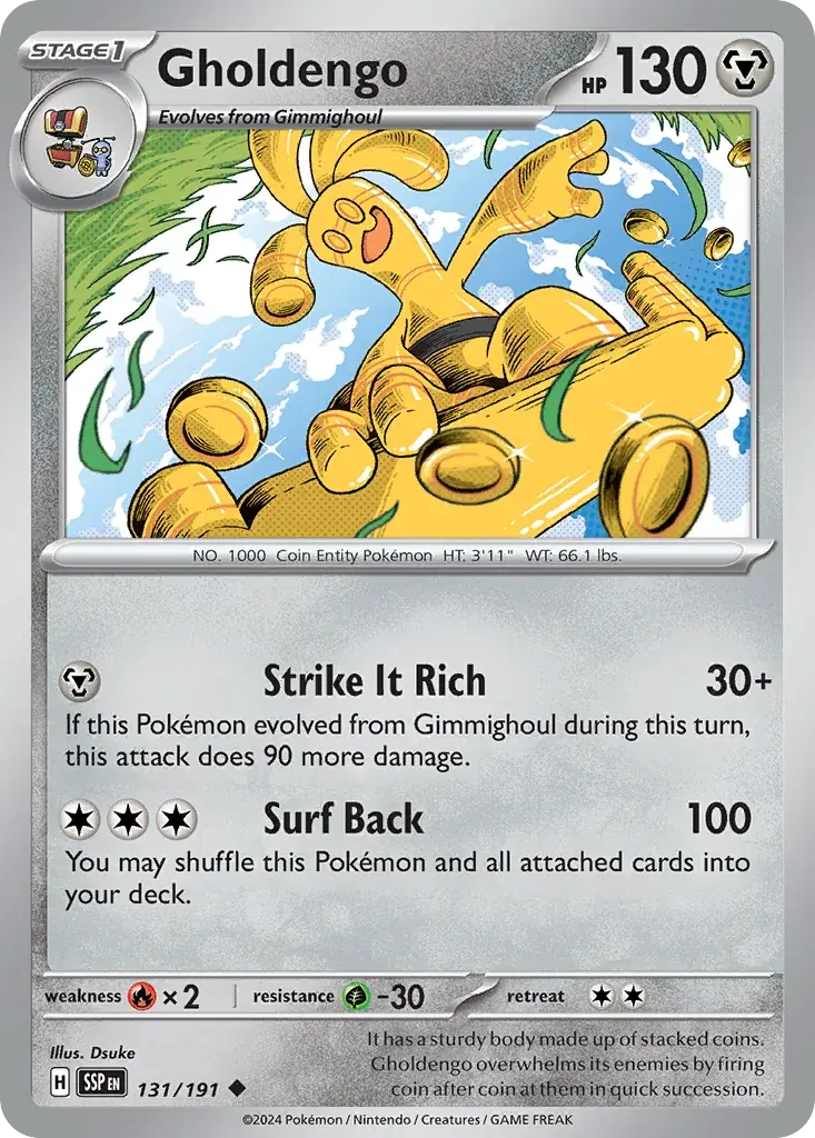 Gholdengo Surging Sparks Pokemon card