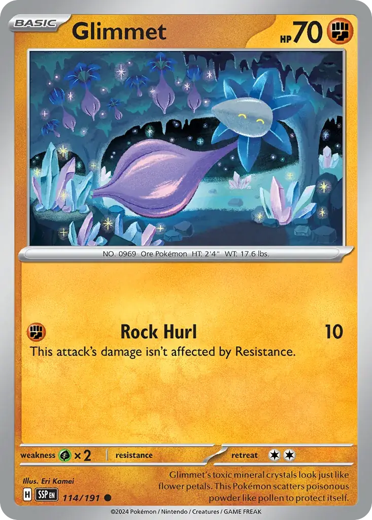 Glimmet Surging Sparks Pokemon card