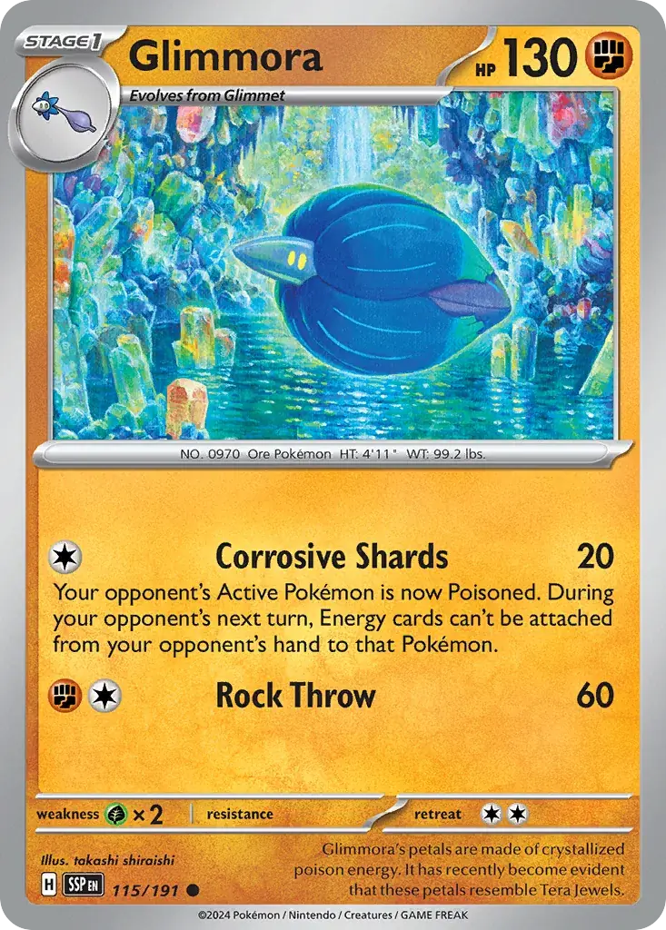 Glimmora Surging Sparks Pokemon card