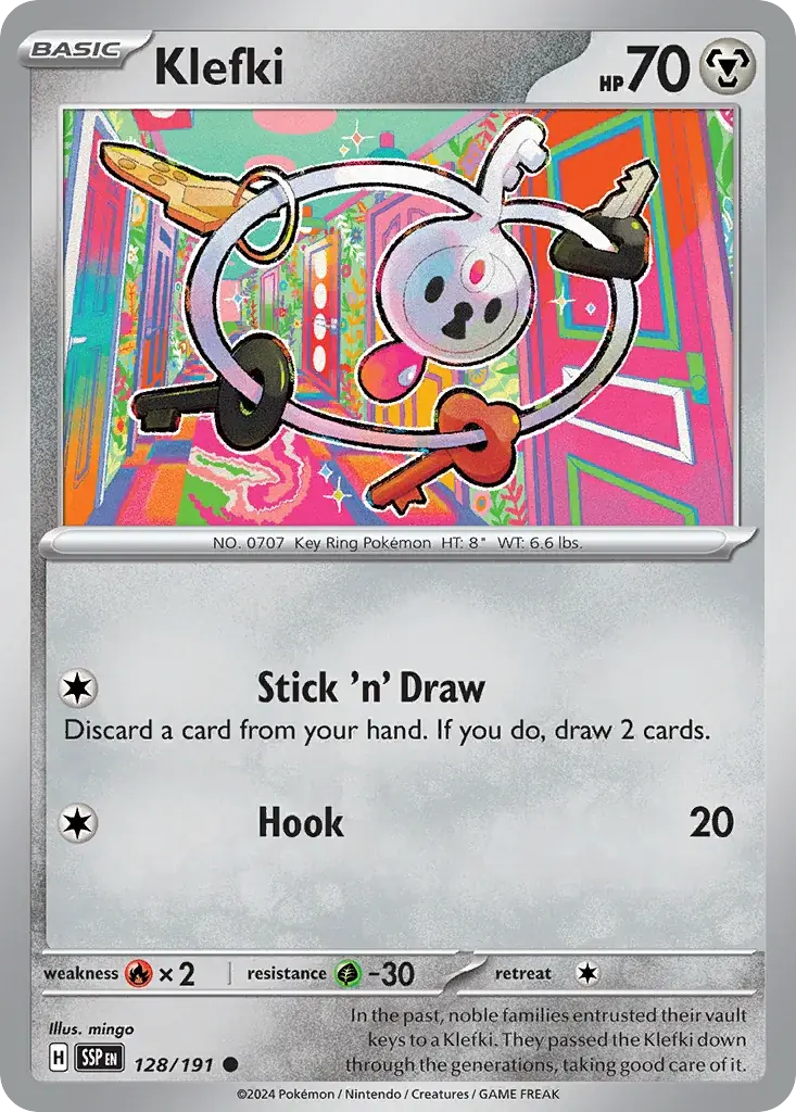 Klefki Surging Sparks Pokemon card