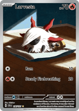 Larvesta Illustration Rare Surging Sparks